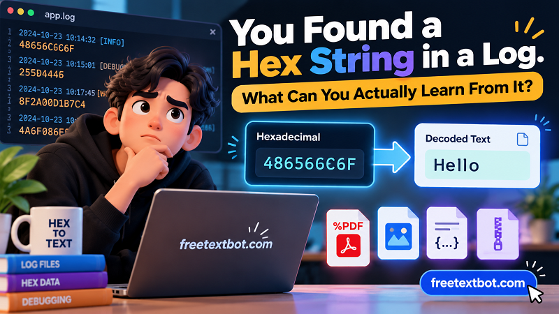 How to Read Hex Strings Found in Logs - FreeTextBot.com