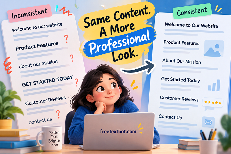 Inconsistent Capitalization: Why It Hurts Your Content - FreeTextBot.com